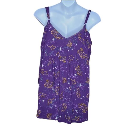 NEW Torrid purple Aladdin galaxy constellation cold shoulder cut‎ out top 2X - Picture 4 of 12